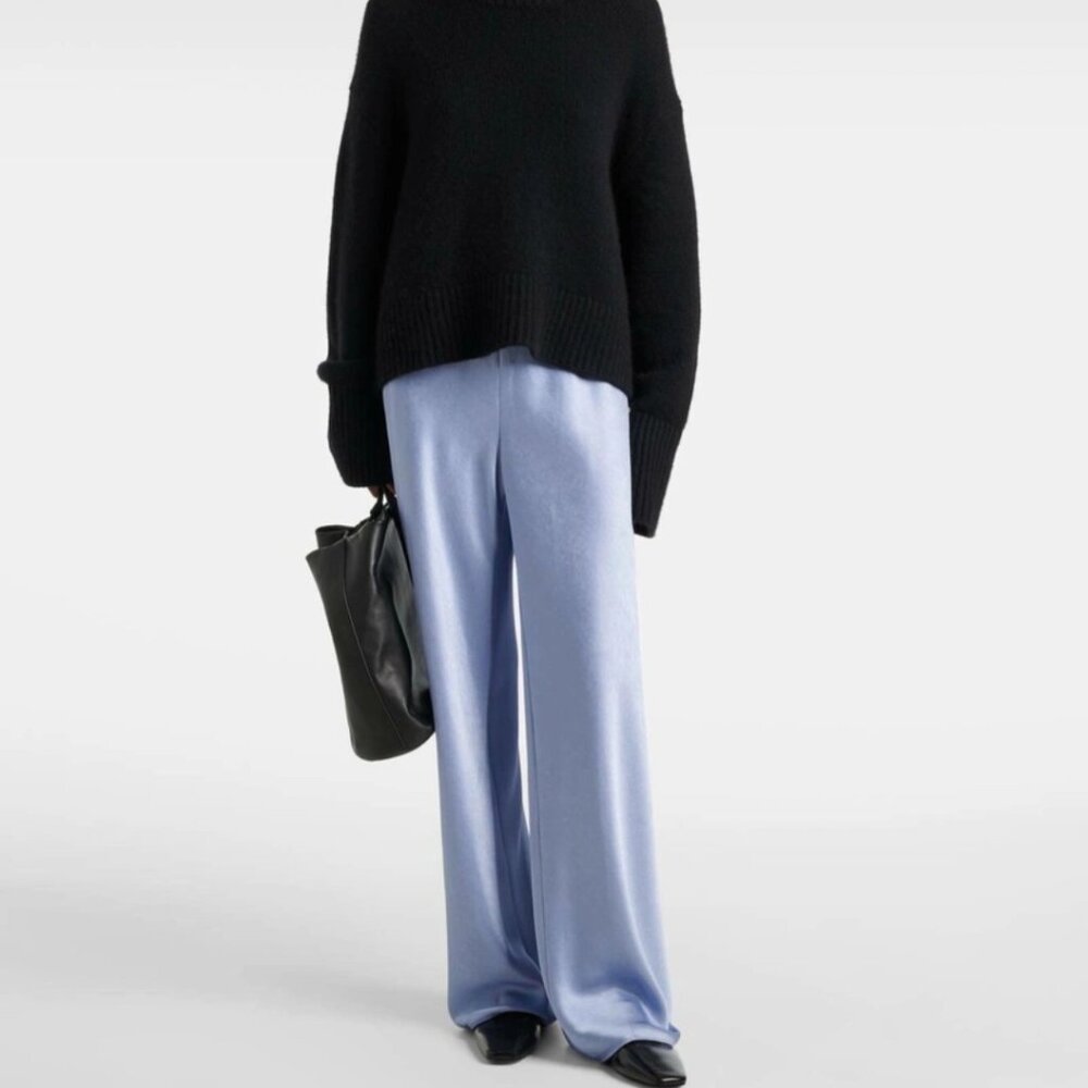 EUC Vince High-Rise Satin Wide Leg Pant, Sz - Lg - Picture 2 of 8